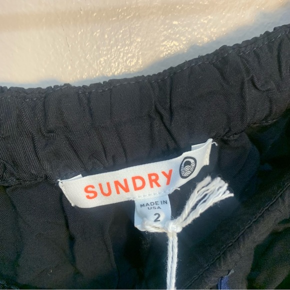 Anthropologie Sundry High Waisted Wide Leg Lounge Pants Pull On - Picture 5 of 10